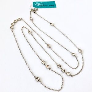 Betsey Blue ‘All That Jazz’ Long Crystal Necklace